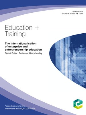 cover image of Education + Training, Volume 59, Number July 8